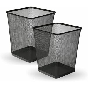 (Pack of 2) MantraRaj 10L Square Mesh Wastebasket Trash Can Lightweight And Stur (Pack of 2) MantraRaj 10L Square Mesh Wastebasket Trash Can Lightweight And Stur