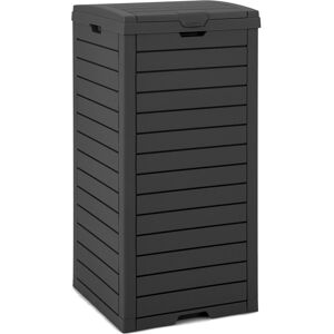 Costway 140L Outdoor Trash Can w/Drip Tray &Tiered Lid Resin Garbage Waste Bin Costway 140L Outdoor Trash Can w/Drip Tray &Tiered Lid Resin Garbage Waste Bin