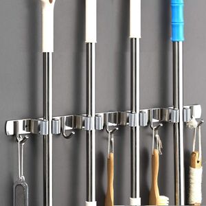 Unbranded Wall Broom - Stainless Steel Broom Holder, Storage Hanger Holder For Kitchen, Ga Unbranded Wall Broom - Stainless Steel Broom Holder, Storage Hanger Holder For Kitchen, Ga