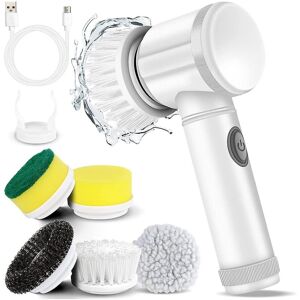 Unbranded Electric Spin Scrubber Electric Cleaning Brush With 5 Replaceable Brush Heads Fo Unbranded Electric Spin Scrubber Electric Cleaning Brush With 5 Replaceable Brush Heads Fo