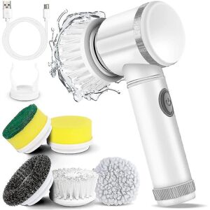 Unbranded Electric Spin Scrubber Electric Cleaning Brush With 5 Replaceable Brush Heads Fo Unbranded Electric Spin Scrubber Electric Cleaning Brush With 5 Replaceable Brush Heads Fo