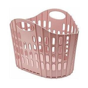 Addis LQOC Fold Flat Easy Store Clothes Laundry Basket Hamper, Pink, 38 Litre Addis LQOC Fold Flat Easy Store Clothes Laundry Basket Hamper, Pink, 38 Litre