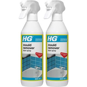 2 x HG Mould Remover Foam Spray 500ml (Code 632050106) - Fast-Acting Mould & Mil 2 x HG Mould Remover Foam Spray 500ml (Code 632050106) - Fast-Acting Mould & Mil