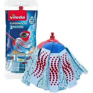 Vileda SuperMocio 3 Action Mop Replacement Head 150735 - 3D Refill with Red Spot Vileda SuperMocio 3 Action Mop Replacement Head 150735 - 3D Refill with Red Spot