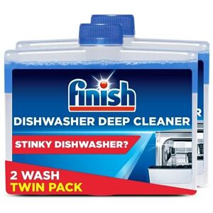 Finish Dishwasher Machine Cleaner Original Pack of 2, 250ml Each Deep Cleans and H Finish Dishwasher Machine Cleaner Original Pack of 2, 250ml Each Deep Cleans and H
