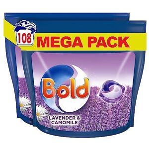 Bold All-in-1 PODS Washing Liquid Laundry Detergent Tablets / Capsules, 108 Washes (5 Bold All-in-1 PODS Washing Liquid Laundry Detergent Tablets / Capsules, 108 Washes (5