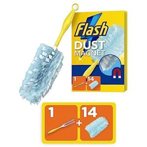 Flash Duster Dust Magnet Starter Kit, 1 Handle + 14 Refills, Trap And Lock Away Dust, Flash Duster Dust Magnet Starter Kit, 1 Handle + 14 Refills, Trap And Lock Away Dust,