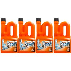 One Chem Sink and Drain Unblocker 4 x 750ml Heavy Duty Powerful Formula One Chem Sink and Drain Unblocker 4 x 750ml Heavy Duty Powerful Formula