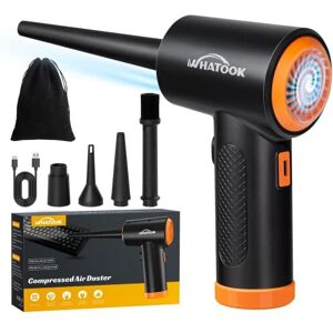 WHATOOK Compressed PC Air Cleaner Duster, Electric Air Blower for PC Cleaning 3-Speed Co WHATOOK Compressed PC Air Cleaner Duster, Electric Air Blower for PC Cleaning 3-Speed Co