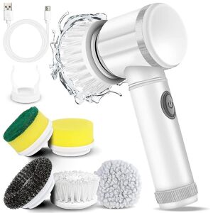 Unbranded Electric Spin Scrubber Electric Cleaning Brush With 5 Replaceable Brush Fo Unbranded Electric Spin Scrubber Electric Cleaning Brush With 5 Replaceable Brush Fo