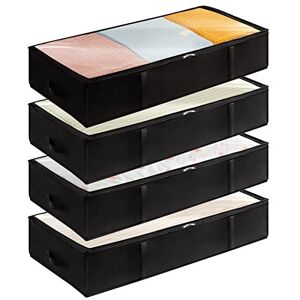 Lifewit 4 Pack 90L Under Bed Storage, Underbed Storage Boxes with lid Clothes St Lifewit 4 Pack 90L Under Bed Storage, Underbed Storage Boxes with lid Clothes St