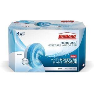UniBond AERO 360° Moisture Absorber Neutral Refill Tab, ultra-absorbent and odou UniBond AERO 360° Moisture Absorber Neutral Refill Tab, ultra-absorbent and odou