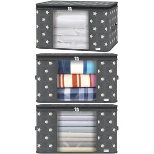 Unbranded 3-Pack Deluxe Clothes Storage Bags, Large 60x43x35 cm, Moisture-Proof, Breathabl Unbranded 3-Pack Deluxe Clothes Storage Bags, Large 60x43x35 cm, Moisture-Proof, Breathabl
