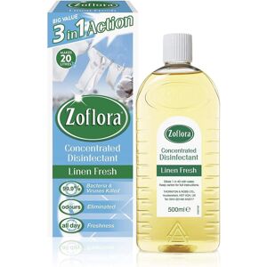 Zoflora 3 in 1 Action Concentrated Disinfectant Linen Fresh 500ml Zoflora 3 in 1 Action Concentrated Disinfectant Linen Fresh 500ml