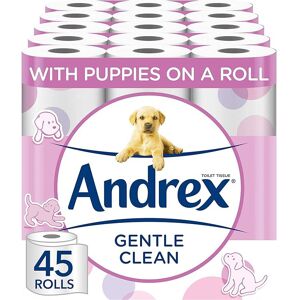 Andrex Gentle Clean Toilet Rolls - 45 Toilet Roll Pack Bulk Buy Toilet Rolls Gen Andrex Gentle Clean Toilet Rolls - 45 Toilet Roll Pack Bulk Buy Toilet Rolls Gen