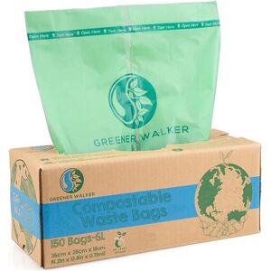 GREENER WALKER Store Greener Walker 6L-150Bags 100% Compostable Biodegradable Bin Liners 6L/10L/30L F GREENER WALKER Store Greener Walker 6L-150Bags 100% Compostable Biodegradable Bin Liners 6L/10L/30L F