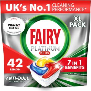 Fairy Platinum Plus All In 1 Dishwasher Tablets Bulk 42 Tablets Lemon With Anti Fairy Platinum Plus All In 1 Dishwasher Tablets Bulk 42 Tablets Lemon With Anti