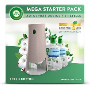 Air Wick Aerosol-Free Automatic Air Freshener Spray Starter Kit, Fresh Cotton, 1 Air Wick Aerosol-Free Automatic Air Freshener Spray Starter Kit, Fresh Cotton, 1