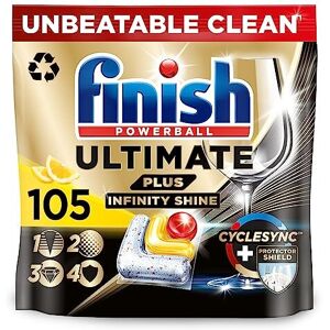 Finish Ultimate Plus Infinity Shine Dishwasher Tablets bulk Scent : Lemon Size: Tot Finish Ultimate Plus Infinity Shine Dishwasher Tablets bulk Scent : Lemon Size: Tot