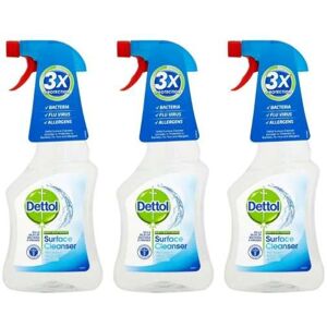 Dettol Antibacterial Surface Cleaner 500ml Spray (Pack of 3) Dettol Antibacterial Surface Cleaner 500ml Spray (Pack of 3)