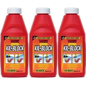 Kilrock Kill-Block 500ml Original (Orange Bottle) (Pack of 3) Kilrock Kill-Block 500ml Original (Orange Bottle) (Pack of 3)