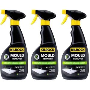 Kilrock Mould Remover Spray 500ml Pack of 3 Removes Mold & Algae on Walls, Tiles Kilrock Mould Remover Spray 500ml Pack of 3 Removes Mold & Algae on Walls, Tiles