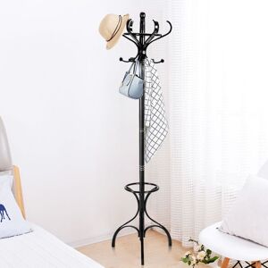 Casart Free Standing Hat Coat Rack 12 Hooks Hanger Umbrella Stand Hall Tree Casart Free Standing Hat Coat Rack 12 Hooks Hanger Umbrella Stand Hall Tree