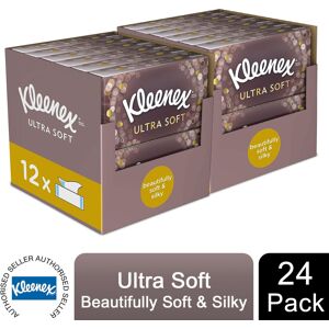 24x Kleenex Facial Tissues Ultra Soft Mega Pack Luxury & Silky Tissues 24x Kleenex Facial Tissues Ultra Soft Mega Pack Luxury & Silky Tissues