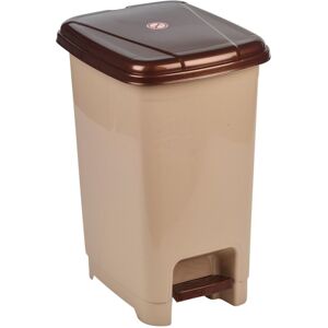 URBN Living (Cappuccino) 15L Slim Foot Pedal Rubbish Bin Trash Garbage Can Waste Basket With URBN Living (Cappuccino) 15L Slim Foot Pedal Rubbish Bin Trash Garbage Can Waste Basket With