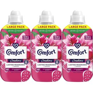 Comfort Creations Fabric Conditioner Strawberry & Lily 48 Washes- 1.44L Pack of Comfort Creations Fabric Conditioner Strawberry & Lily 48 Washes- 1.44L Pack of