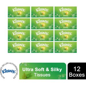 Kleenex Balsam Facial Tissues, Dermatologically tested (Pack of 12 Tissue Boxes Kleenex Balsam Facial Tissues, Dermatologically tested (Pack of 12 Tissue Boxes