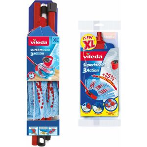 Vileda SuperMocio 3Action XL Compact Mop with Extra Refill Vileda SuperMocio 3Action XL Compact Mop with Extra Refill