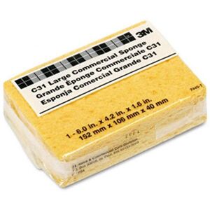 3M C31 Commercial Cellulose Sponge Yellow 4-1/4 x 6 3M C31 Commercial Cellulose Sponge Yellow 4-1/4 x 6