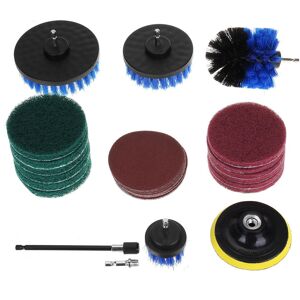 GreenZech (Blue) 34pcs Cleaning Drill Brush Tub Clean Electric Grout Power Scrubber Cleani GreenZech (Blue) 34pcs Cleaning Drill Brush Tub Clean Electric Grout Power Scrubber Cleani