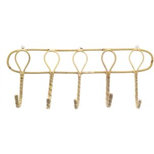 Carousel Home 62cm Decorative Rattan 5 Wall Hooks Organiser Wall Mounted 5 Wicker Hanger Hoo Carousel Home 62cm Decorative Rattan 5 Wall Hooks Organiser Wall Mounted 5 Wicker Hanger Hoo