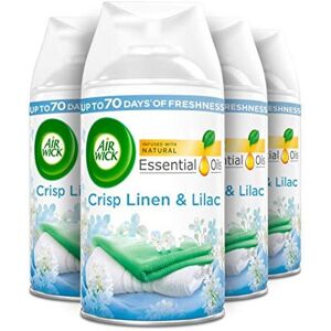 Air Wick Airwick Freshmatic Autospray Refill, Crisp Linen and Lilac Scent - 4 Refills x 2 Air Wick Airwick Freshmatic Autospray Refill, Crisp Linen and Lilac Scent - 4 Refills x 2