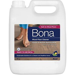 Bona Wood Floor Cleaner Liquid, 4 Litre Refill Bottle Bona Wood Floor Cleaner Liquid, 4 Litre Refill Bottle