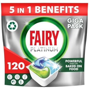 Fairy Platinum All-In-One Dishwasher Tablets Bulk, 120 Tablets (24 x 5), Origina Fairy Platinum All-In-One Dishwasher Tablets Bulk, 120 Tablets (24 x 5), Origina