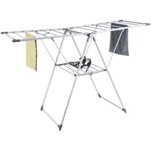 kemket Iron With Coating 21 Rail Foldable Clothes Airer - Durable, Rust-Resistan kemket Iron With Coating 21 Rail Foldable Clothes Airer - Durable, Rust-Resistan