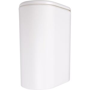 Unbranded Plastic Narrow Type Kitchen Trash Can Press Type Waste Bin White Unbranded Plastic Narrow Type Kitchen Trash Can Press Type Waste Bin White