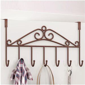 nobrand (Copper) 7 Hooks Iron Hook Over Door Metal Hanger Bracket Towel Hat Coat Hooks H nobrand (Copper) 7 Hooks Iron Hook Over Door Metal Hanger Bracket Towel Hat Coat Hooks H