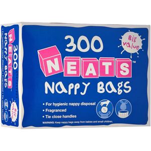 Cedo Neats - Nappy Bags, 300 Bulk Box, Tie Handle Disposable Sacks for Nappies, Wipes Cedo Neats - Nappy Bags, 300 Bulk Box, Tie Handle Disposable Sacks for Nappies, Wipes