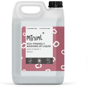Miniml Eco Washing Up Liquid 5L Refill - Wild Rhubarb & Lemon Scented Non Bio & Miniml Eco Washing Up Liquid 5L Refill - Wild Rhubarb & Lemon Scented Non Bio &