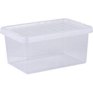 Wham Crystal 11L Small Under Bed Plastic Storage Boxes With Lids - Pack of 5. Clear, Wham Crystal 11L Small Under Bed Plastic Storage Boxes With Lids - Pack of 5. Clear,