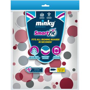 Minky Smart Fit Ironing Board Cover, Large Ironing Board Covers 125 x 45 cm, Elasticat Minky Smart Fit Ironing Board Cover, Large Ironing Board Covers 125 x 45 cm, Elasticat