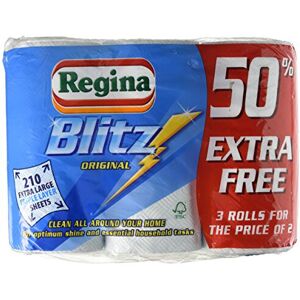 Regina Blitz Three Ply Kitchen Towel Roll (Pack of 2) Regina Blitz Three Ply Kitchen Towel Roll (Pack of 2)