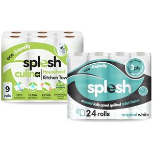 Cusheen Splesh Household Bundle Culina Kitchen Towel 3-Ply Ultra Absorbent Extra Strong Cusheen Splesh Household Bundle Culina Kitchen Towel 3-Ply Ultra Absorbent Extra Strong