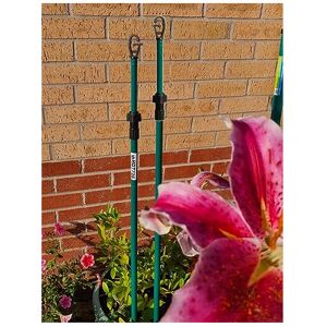 myAIMS Galvanised Metal Telescopic Washing Line Prop - Outdoor Extendable Clothes Line myAIMS Galvanised Metal Telescopic Washing Line Prop - Outdoor Extendable Clothes Line