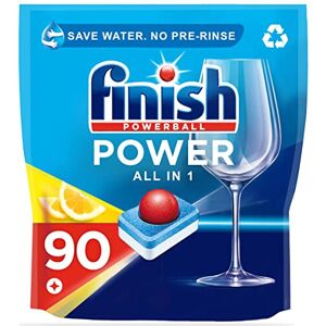 Finish All in 1 Max Dishwasher Tablets Lemon Scent, 90 Tablets Finish All in 1 Max Dishwasher Tablets Lemon Scent, 90 Tablets