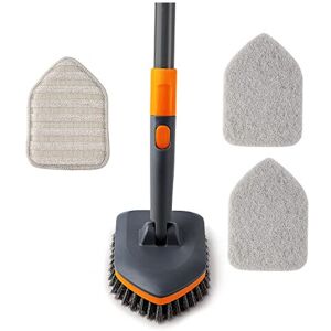 REECOO Shower Scrubber,Scrubbing Brush with Long Handle(132 cm),CLEANHOME 3 Different F REECOO Shower Scrubber,Scrubbing Brush with Long Handle(132 cm),CLEANHOME 3 Different F